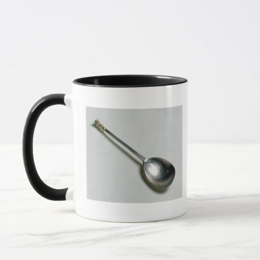 Silberner Apostellöffel mit GoldSiegelspitze, 1668 Tasse (Links)