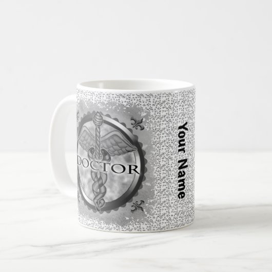Silberner Arzt Kaffeetasse (Vorderseite Links)