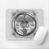 Silberner Arzt Mousepad (Mit Mouse)