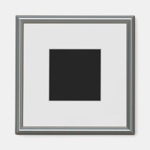 silberner Bilderrahmenplan Magnet