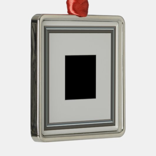 silberner Bilderrahmenplan Ornament Aus Metall (Rechts)