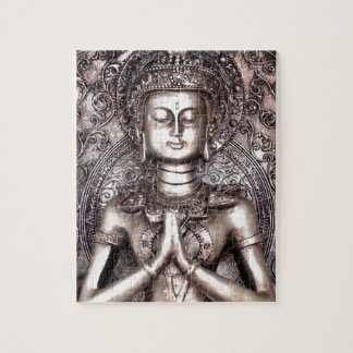 Silberner Buddha Puzzle