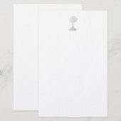 Silberner Chalice und Wirt Briefpapier (Vorne/Hinten)
