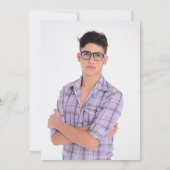 Silberner Chrome Medizinischer Caduceus Abschluss  Einladung (Rückseite)