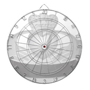 silberner Claddagh-Ring Dartscheibe