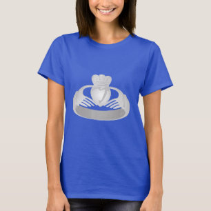 silberner Claddagh-Ring T-Shirt