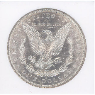 Silberner Dollar Eagle Morgans Freistehende Fotoskulptur