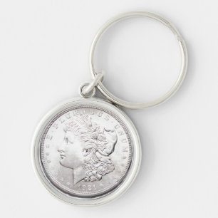 SILBERNER DOLLAR MORGANS SCHLÜSSELANHÄNGER