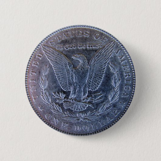 Silberner Dollar-Schwanz Morgans Button (Vorderseite)