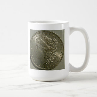 Silberner Dollar-Tasse 1886 Morgans Kaffeetasse