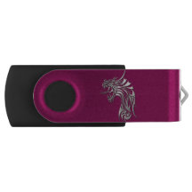 Silberner Drache Fuscia 16GB USB Blitz-Antrieb