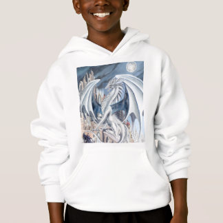 silberner Drache Hoodie