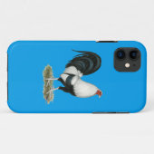 Silberner Duckwing Kampfhahn Case-Mate iPhone Hülle (Rückseite (Horizontal))