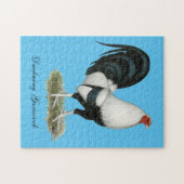 Silberner Duckwing Kampfhahn Puzzle (Horizontal)