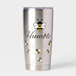 SILBERNER EDELSTAHL 20 OZ ISOLIERTE BEE HUMBLE THERMOBECHER