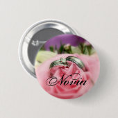 silberner Eheringknopf Button (Vorne & Hinten)