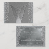Silberner Engel Visitenkarte (Vorne/Hinten)