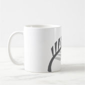 Silberner Farn-fantastisches Neuseeland-Bild Kaffeetasse (Links)