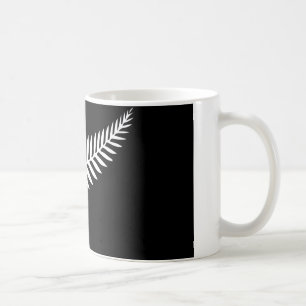 Silberner Farn-Flagge (Neuseeland) Kaffeetasse