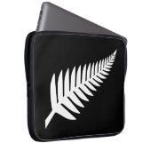 Silberner Farn Neuseelands Laptopschutzhülle (Vorne Rechts)