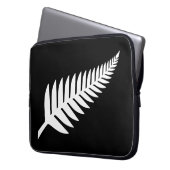 Silberner Farn Neuseelands Laptopschutzhülle (Vorderseite Links)