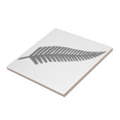 Silberner Farn von Neuseeland Fliese (Seite)