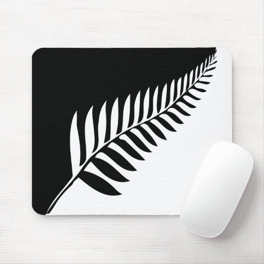 Silberner Farn von Neuseeland Mousepad (Mit Mouse)
