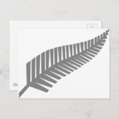 Silberner Farn von Neuseeland Postkarte (Vorne/Hinten)