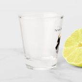 Silberner Funkeln Glitzer Glamour Schnapsglas (Links)