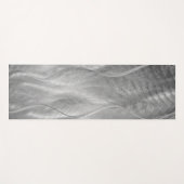 Silberner gebürsteter Metall-Abstrakt Yogamatte (Vorderseite (Horizontal))