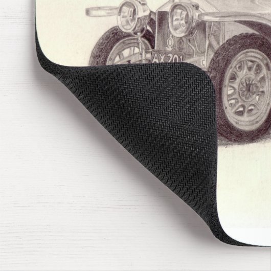 Silberner Geist Rolls Royces Mousepad (Ecke)