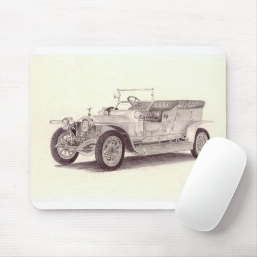 Silberner Geist Rolls Royces Mousepad (Mit Mouse)