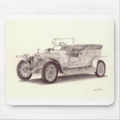 Silberner Geist Rolls Royces Mousepad (Vorne)