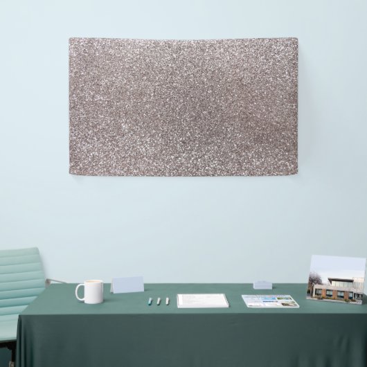 Silberner Glitter Banner (Messeveranstaltung)