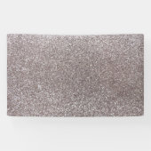 Silberner Glitter Banner (Horizontal)