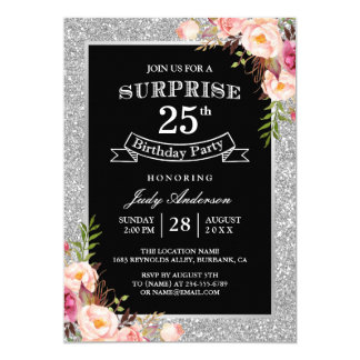 25 Geburtstag Einladungen Zazzle.de