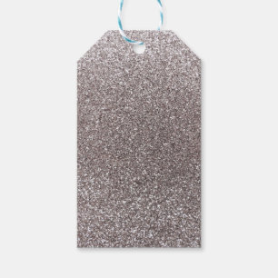 Silberner Glitter Geschenkanhänger