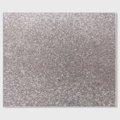 Silberner Glitter Geschenkpapier (Flach)
