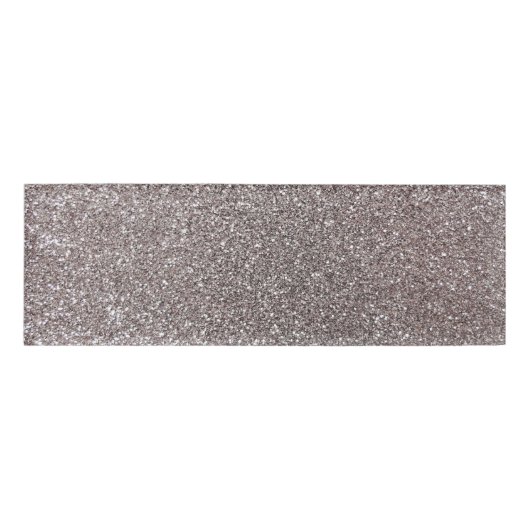 Silberner Glitter Namenschild (Vorderseite)
