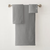 Silberner Glitter-Tropfen Chic Badhandtuch Set (Insitu)