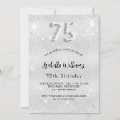 Silberner Glitzer, 75. Einladung (Vorderseite)