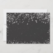 Silberner Glitzer Aquamarines Kleid Tiara Dunkler Einladung (Rückseite)