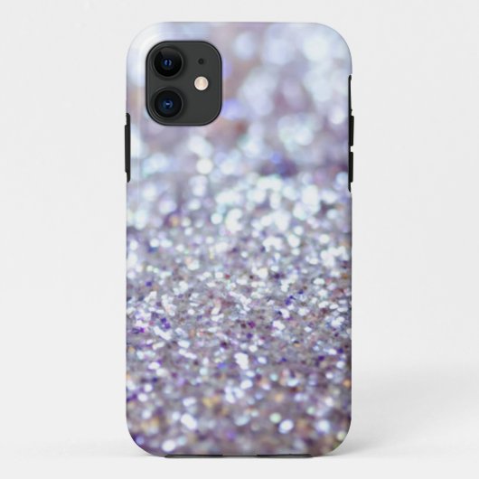 Silberner Glitzer Case-Mate iPhone Hülle (Rückseite)