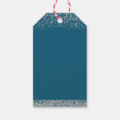 Silberner Glitzer Erste Heilige Kommune Vielen Dan Geschenkanhänger (Rückseite)