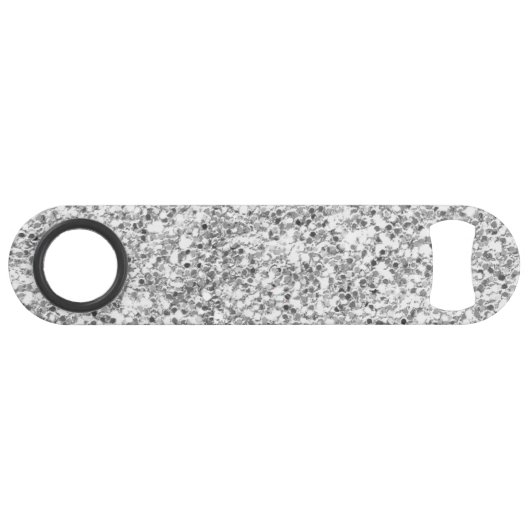 Silberner Glitzer gedruckt Speed Flaschenöffner (Vorderseite (Horizontal))