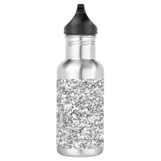 Silberner Glitzer gedruckt Trinkflasche (Rechts)