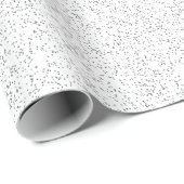 Silberner Glitzer Geschenkpapier (Rolleneckpunkt)