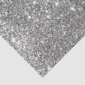 Silberner Glitzer Glitzern Seidenpapier (Detail)