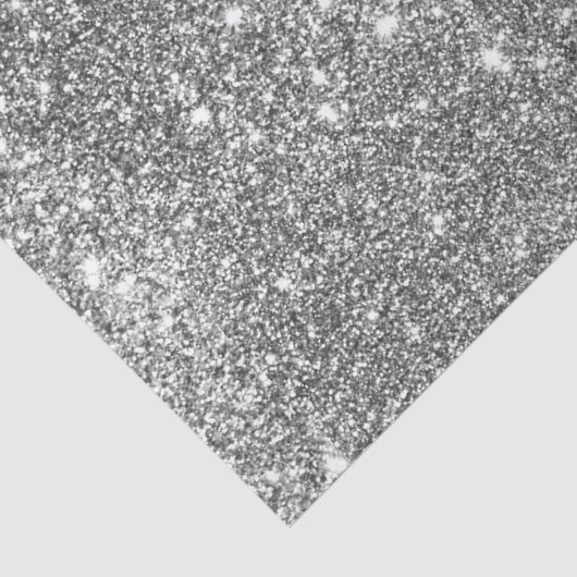 Silberner Glitzer Glitzern Seidenpapier (Detail)
