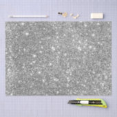 Silberner Glitzer Glitzern Seidenpapier (Handwerk)